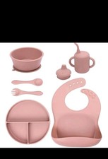 O'Doe Baby Weaning Set – 15 Pcs Silicone Baby Feeding Set. (Beige) picture