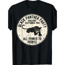 1966 Oakland, California Black Panther Party T-Shirt picture