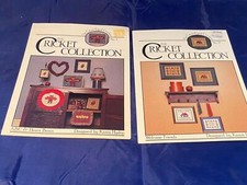 (2) Cricket Collection ABC Heart Bears Cross Stitch Book Leaflet Craft Pattern picture