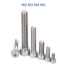 10/20/50/100x M2 M3 M4 M5 Stainless Steel Hex Bolt Socket Cap Screws Head picture