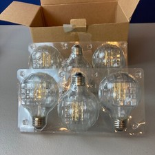 Mastery Mart Led Globe Bulbs 5.5w 4000k Cool White 575 Lumens 6 Pack New picture