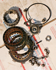 1980-87 YAMAHA BADGER  YFM80 OEM CLUTCH PLATES  & MISC.... VIN# 55X-169175 picture