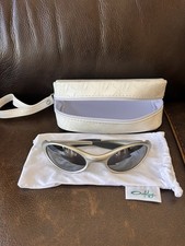 Oakley Eye Jacket 1.0 Sunglasses Pearl Silver Made in USA Original VTG Y2K 1999 picture