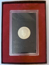 1971-S U.S. Eisenhower Dollar Coin Silver Proof Set Brown Box picture