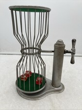 Vintage Antique Chuck-A Luck Dice Tumbler Birdcage Casino Gambling Game 3 Dice picture