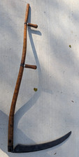 WI Barn Antique Vintage Scythe Sickle Reaper Snathe 60
