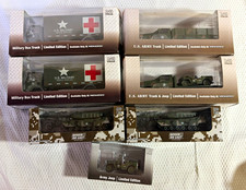 Menard’s/Denver Die Cast 1:48 U.S. Army Trucks (4), Tanks (2) & Jeep (1) Lot NIB picture
