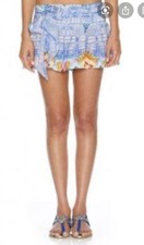 Camilla Crossing Paths Tie Scarf Front Shorts Size 2 12 Medium $4 EXPRESS Franks picture