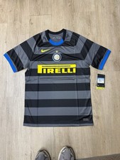 NWT Nike Men’s Inter Milan 21/22 Home Black Grey Football Soccer Jersey M picture