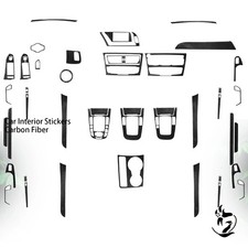 45Pcs For Audi A4 B8 A5 Q5 Matte Carbon Fiber Kits Full Interior Exterior Trim picture