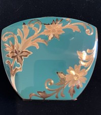 Vintage Elgin American Enamel Compact, with Original Box & Unused Powder Pad picture