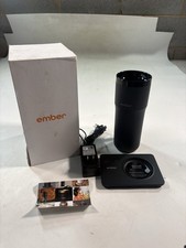 Ember Travel Mug Black 350ml Smart Heated Tumbler W/ Charger Base & Box picture