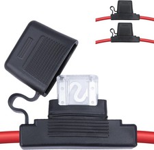 2 PCS Inline Fuse Holders 12V, 8 AWG Car Gauge Inline Fuses, Waterproof Fuse Hol picture