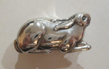 Wallace Sterling Silver Figural Rabbit Pill Box Vintage picture