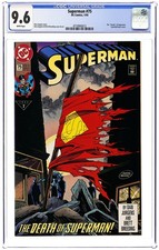 Superman #75D Direct Variant 1st Printing CGC 9.6 1993 4710940012 picture