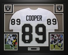 Amari Cooper Autographed and Framed White Raiders Jersey Auto JSA COA picture
