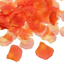 1000Pcs Artificial Rose Petals Silk Flower Decoration Gradient Orange picture