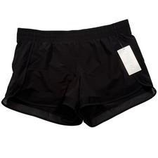 Athleta Mesh Racer Run Short Women XL Black Featherweight Stretch 4