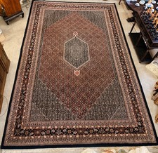Massive Vintage Bijar India Handmade Hand-Knotted Rug Wool  ~19' x 12' picture