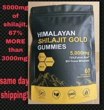 (1) Himalayan Gold Shilajit 5000mg Gummies 60  Pure SHILAJIT Maca Ginseng  picture