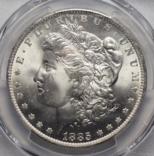 1885 O MORGAN SILVER DOLLAR PCGS MS65 picture