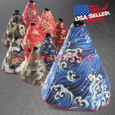 Universal JDM Wave Koi Fish Sakura Shift Boot Cover Universal AT/MT Transmission picture