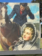 Andrew Loomis Original 1945 Oil Painting Signed Dated Mid Century Illustration  picture