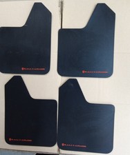 Rally Armor Basic Universal Mud Flaps Set of 4 No HW, BLACK w/ RED  MF12-BAS-RD picture