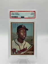 1962 Topps - Hank Aaron #320 PSA 2 picture