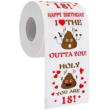 18th Birthday Gifts, Happy Prank Toilet Paper for Her or Him, 18th Birthday Deco picture