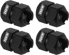 INJORA Thickness 9mm(+5mm) Black Brass Wheel Hex with Nuts for TRX4M  picture