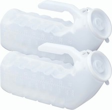 Urinals for Men (Pack of 2) Male Urinal with Odor-Shield Lid picture