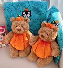 Jellycat Pumpkin Bartholomew Bear 14in Retired Halloween Plush NWT picture
