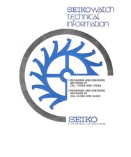 Seiko Parts, Tech and Service Guides bundle (2000+ docs for hundreds of models.) picture