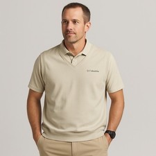 Columbia Titanium Men's XL Golf Vest – Beige Windproof Pullover picture