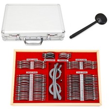 104 Pcs Optical Trial Lens Set Aluminum Case Metal Rim Optometry Trial Frame picture