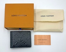 Louis Vuitton Bifold Men's Wallet Folding Credit Card Logo Accent Solid picture