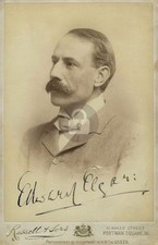 Edward Elgar Signed Autograph Photo Postcard COPY picture