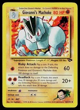Pokemon Card Gym Challenge Giovanni's Machoke 42/132 Unlimited Uncommon picture