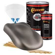 HOT ROD FLATZ Graphite Gray Metallic Gallon Kit URETHANE Flat Auto Car Paint Kit picture