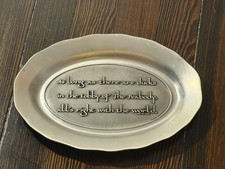Vtg PewTarex York Pennsylvania Oval Platter.   V-12 picture