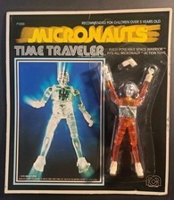 Vtg 1976  UNPUNCHED MOC MICRONAUTS TIME TRAVELER Orange Translucent MOC  Rare picture