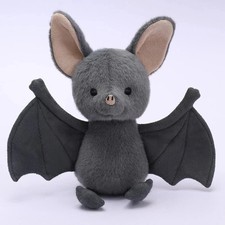 Broox Bat Halloween Plush Toy Gray Brand New picture