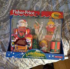 Fisher-Price Little People Christmas Surprise Santa Playset 1998 MPN 72653 picture