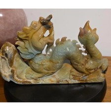 Caribbean Calcite Crystal Dragon, Japanese Serpentine, Entryway Decor picture