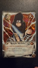 Naruto Ccg Sasuke Uchiha N-137 Wavy Foil 1st Edition LP Bandai Vintage picture