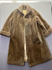 VTG Princeton’s Orleggro Faux Fur Long Winter Coat Hand Tailored Halldon 50’s picture