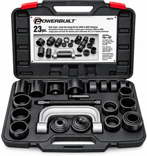 Powerbuilt 648617 23-Pc Ball Joint U-Joint Service Kit C-Clamp Press Case picture