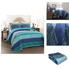 Lush Decor Royal Empire Reversible Cotton Quilt Set - Boho Decor C12772P13-000 picture