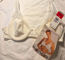 NWT Vintage Warner's Sheer Heaven 1258 White 36A Underwire Seamless Bra picture